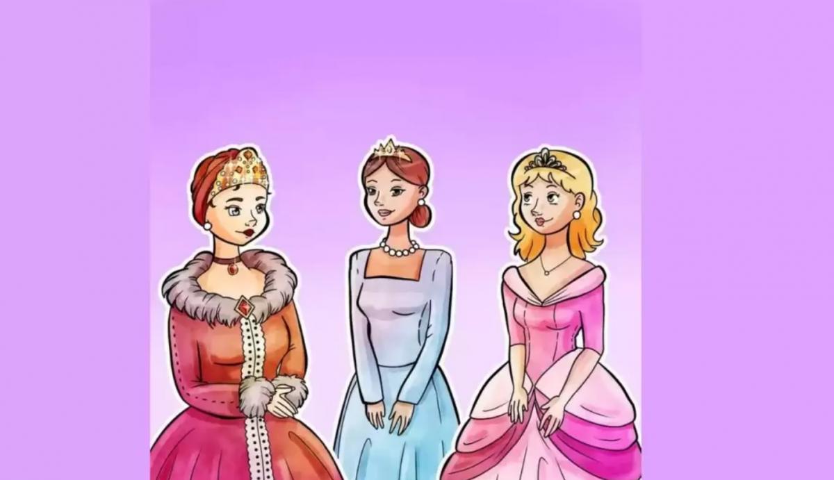 IQ-testpussel: hitta den falska prinsessan på bilden IQ-testpussel: hitta den falska prinsessan på bilden