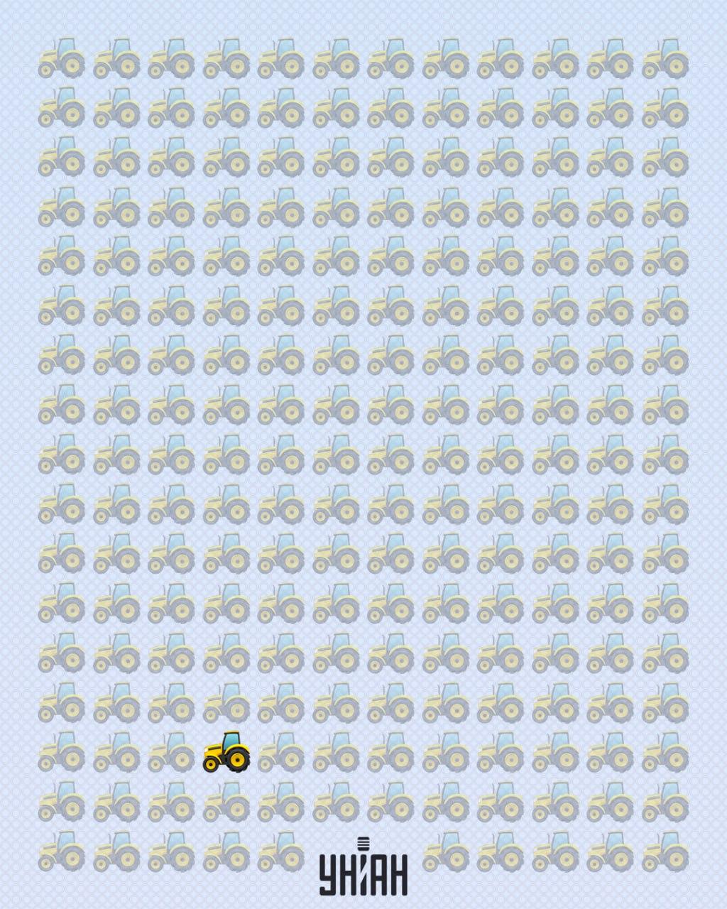 Konstig traktor var längst ner på bilden / collage Moje Den märkliga traktorn befann sig längst ner i bilden / Moje collage