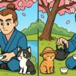 IQ-test: hitta 3 skillnader i en bild av en man